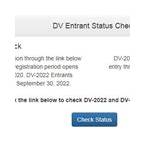 dv lottery 2022 status check